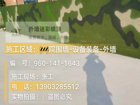 徐州 迷彩漆喷涂价格（按平方米计费）